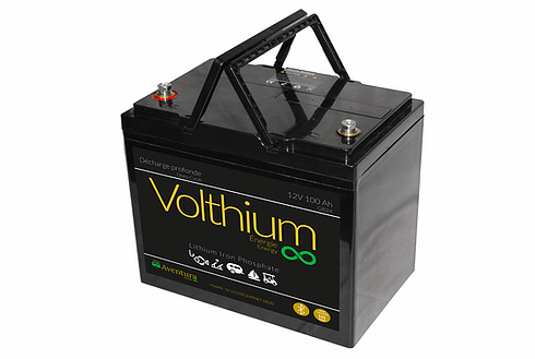 Volthium Aventura 12 Volts 100 AH Autochauffante/BlueTooth-12.8-100-G24Y-CH