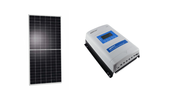Kit solaire Hanwha 350 Watts + MPPT Epsolar 30 Ampères