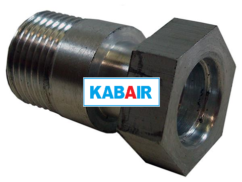 #10 Flex Pad Fitting, #10 Male Insert O-Ring