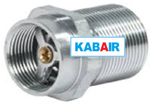 #12 Male Coupler Half with Valve