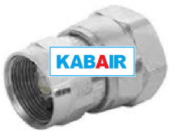 #12 Female Coupler Half With Valve