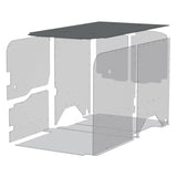 INSULATED DURATHERM GREY CEILING LINER W/ ALUMINIUM TOP SILLS (TRANSIT 130" WB)