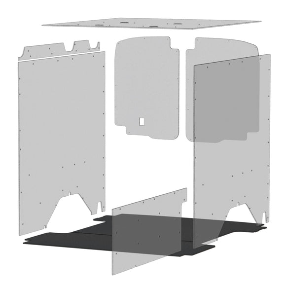 STABILIGRIP RIGID FLOOR (3 PC) W/ ALUMINIUM REAR SILL (FORD TRANSIT 148
