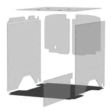 STABILIGRIP RIGID FLOOR (3 PC) W/ ALUMINIUM REAR SILL (FORD TRANSIT 148" WB CREW)