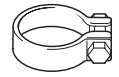 Collier de serrage pour tuyau d'échappement ø 26 mm - 15261102