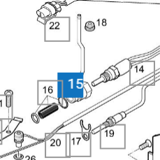 Tuyau d'arrivée de carburant Hydronic 4/5 - 252147011400