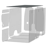 INSULATED DURATHERM GREY CEILING LINER W/ ALUMINIUM TOP SILLS (SPRINTER 170" STANDARD WB)