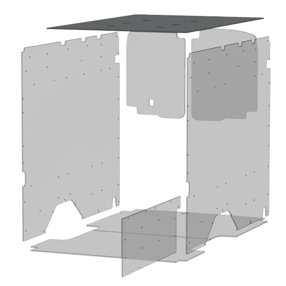 INSULATED DURATHERM WHITE CEILING LINER W/ ALUMINIUM TOP SILLS (TRANSIT 148